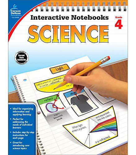 Carson Dellosa | Science Interactive Notebook | 4th Grade, 96pgs cover