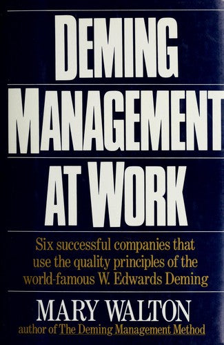 Deming Management at Work cover