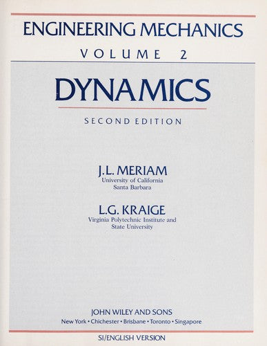 Engineering Mechanics cover