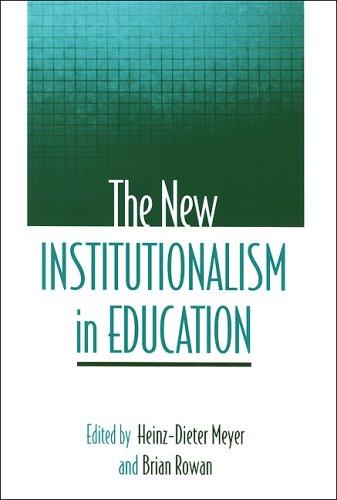 The New Institutionalism in Education cover