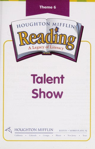 Houghton Mifflin Reading: The Nation's Choice: Phonics Library (6 stories) Grade 2 cover