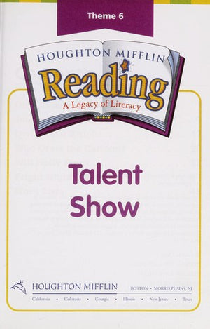 Houghton Mifflin Reading: The Nation's Choice: Phonics Library (6 stories) Grade 2