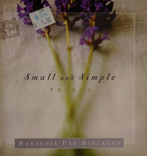 Small and Simple Things cover