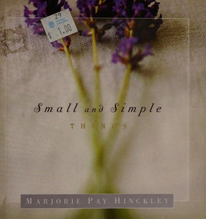 Small and Simple Things