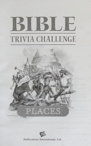 Bible Trivia Challenge: Three Volumes - People, Places, and Events cover