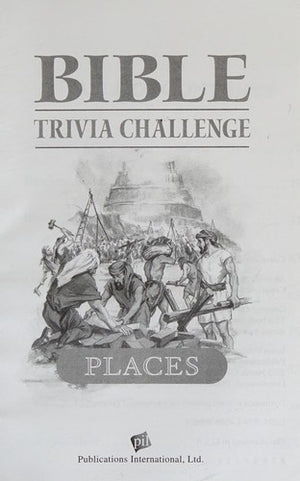 Bible Trivia Challenge: Three Volumes - People, Places, and Events