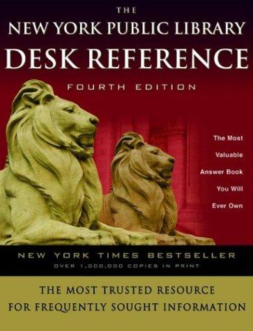 The New York Public Library Desk Reference cover