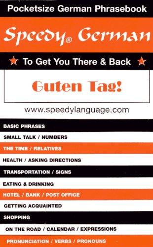 Speedy German to Get You There and Back cover