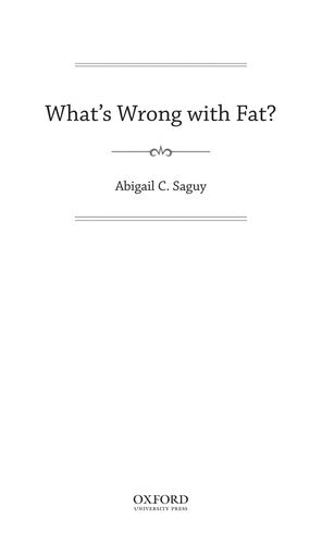 What's Wrong with Fat?