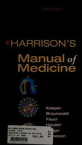 Harrison's Manual of Medicine: 16th Edition cover