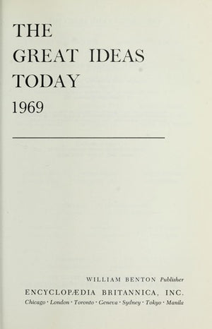 The Great Ideas Today 1969