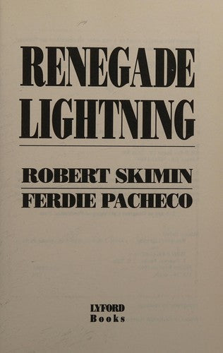 Renegade Lightning: A Novel cover