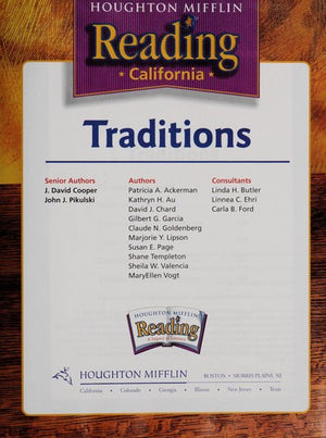 Traditions: Level 4, California Edition (Houghton Mifflin Reading Nations Choice)