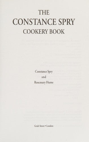 The Constance Spry Cookery Book cover