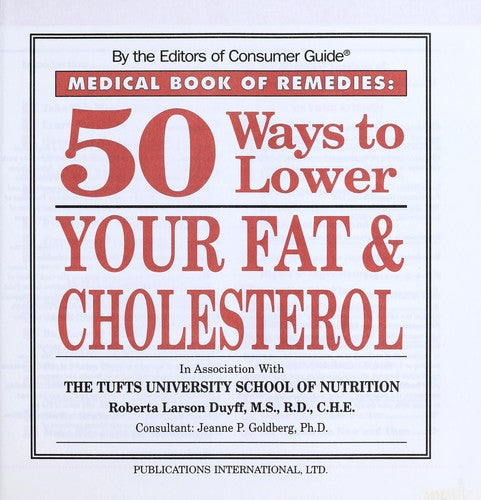 Medical Book of Remedies: 50 Ways to Lower Your Fat & Cholesterol cover