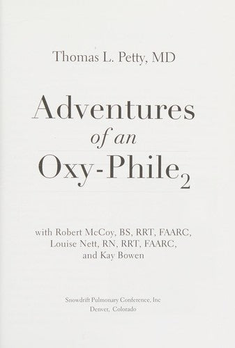 Adventures of an Oxy-Phile2 cover