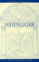 On Heidegger (A Volume in the Wadsworth Philosophers Series) cover