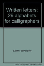 Written letters: 29 alphabets for calligraphers