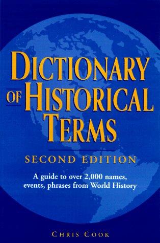 Dictionary of Historical Terms: Second Edition cover
