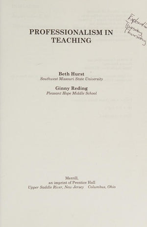 Professionalism in Teaching