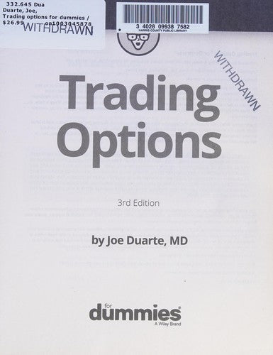 Trading Options Fd 3e cover