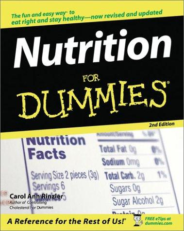 Nutrition For Dummies cover