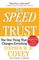 The SPEED of Trust: The One Thing That Changes Everything cover