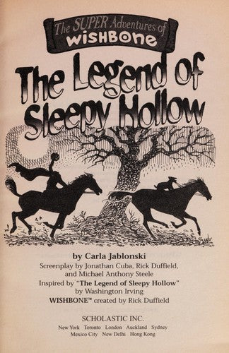 THE LEGEND OF SLEEPY HOLLOW [THE SUPER ADVENTURES OF WISHBONE #2] cover