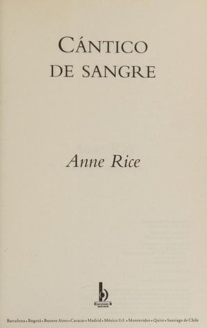 Cántico de sangre (Crónicas Vampíricas 10) (Spanish Edition)