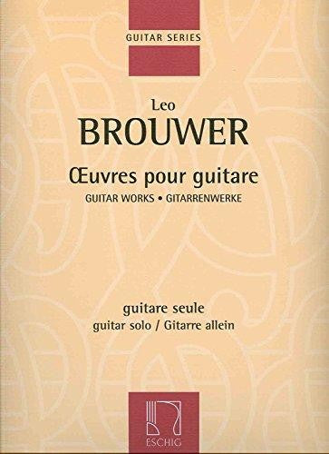 LEO BROUWER : OEUVRES POUR GUITARE (French Edition) cover