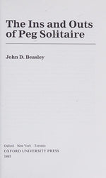 The Ins and Outs of Peg Solitaire (Recreations in Mathematics)