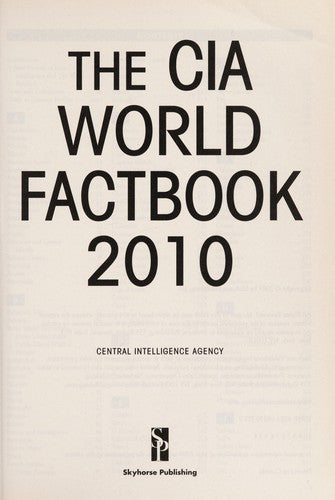 The CIA World Factbook 2010 cover